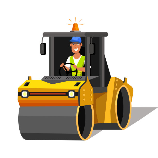 铺装车辆矢量颜色插图图片下载