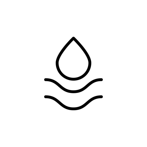 水滴海洋图标，用于UI和UX、网站或移动应用的细线轮廓水图标图片下载