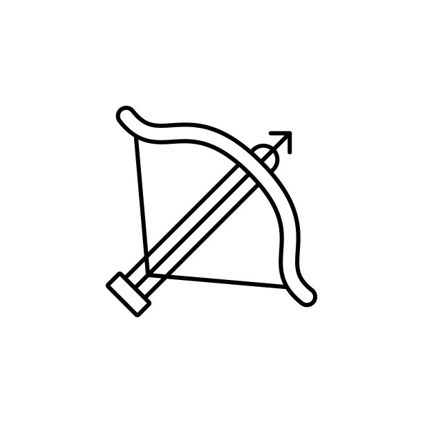 历史： crossbow图标，用于UI和UX的细线轮廓矢量历史图标图片下载