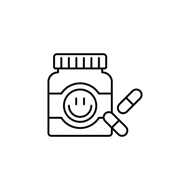 大麻，抗抑郁图标。用于UI和UX、网站或移动应用程序的简单细线、轮廓矢量大麻图标图片下载