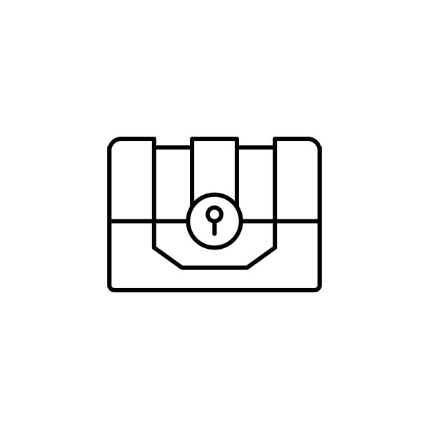 历史，宝箱图标。简单的细线，轮廓向量的历史图标的用户界面和用户体验，网站或移动应用程序图片下载
