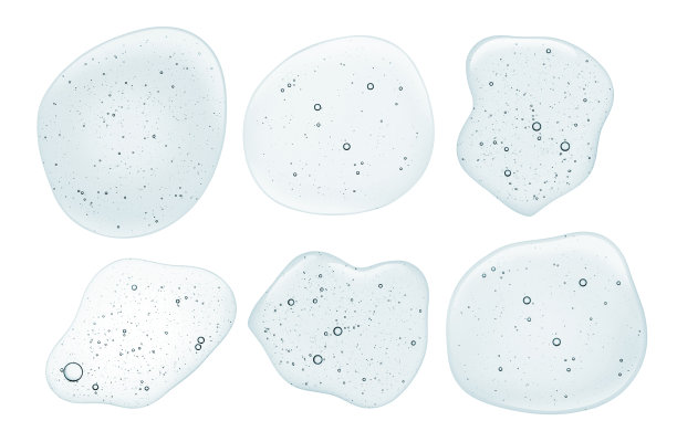 液体凝胶或血清在显微镜屏幕孤立的背景图片下载