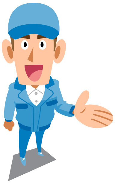 一个穿着蓝色工作服的男人正在求婚图片下载