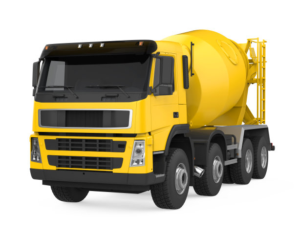 黄色混凝土搅拌车图片下载