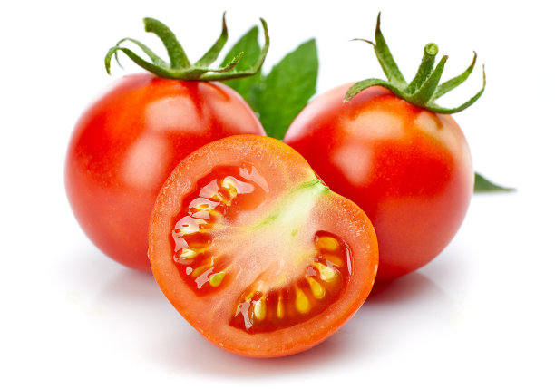 番茄切好，带叶包装图片下载