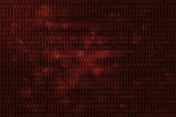 红色二进制代码作为背景图片下载