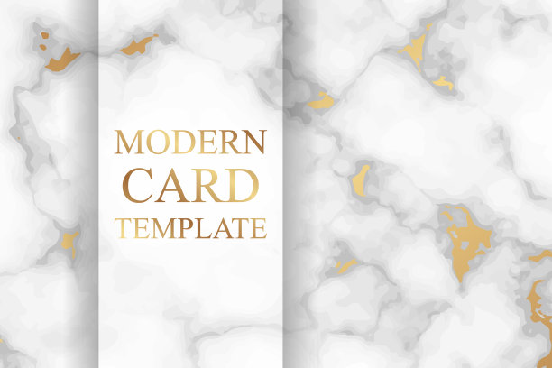 现代几何豪华名片模板的业务或介绍或问候。图片下载