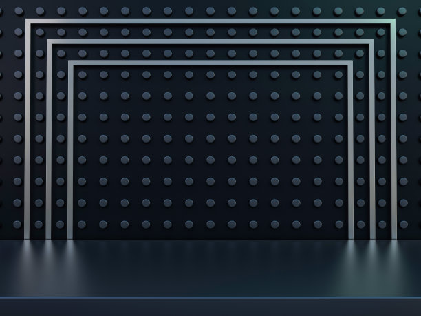 时尚的金属抽象背景。开放空间。3 d图片下载