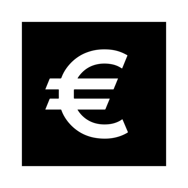 欧洲标志图标在一个黑色的圆圈图片下载