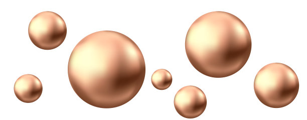 金色球体或巧克力泡泡孤立在白色背景上。图片下载