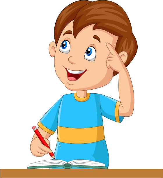 小男孩有个好主意图片下载