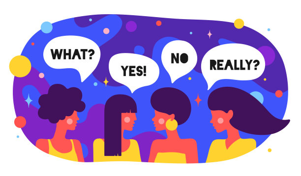 现代的扁平人物。女性朋友说。简单的字符图片下载