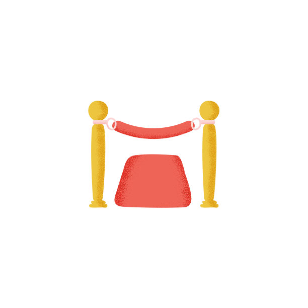 电影绳索障碍图标在平坦的风格。图片下载