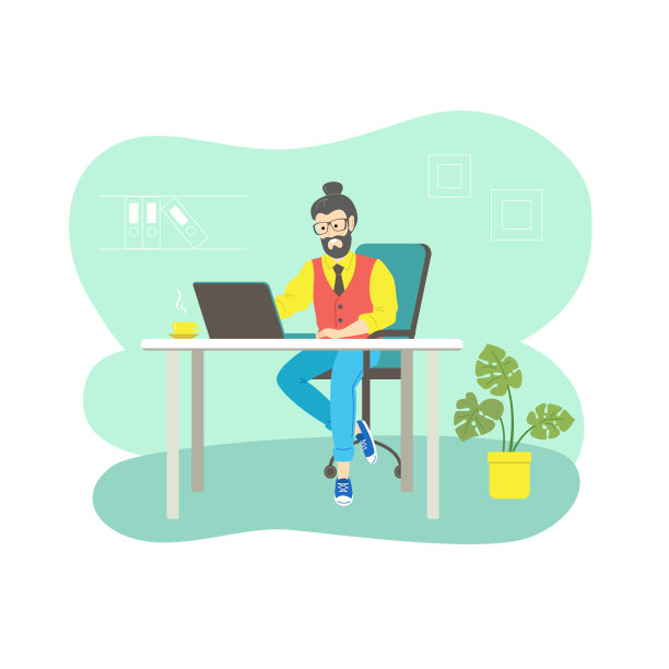 性格新潮的男性商人图片下载