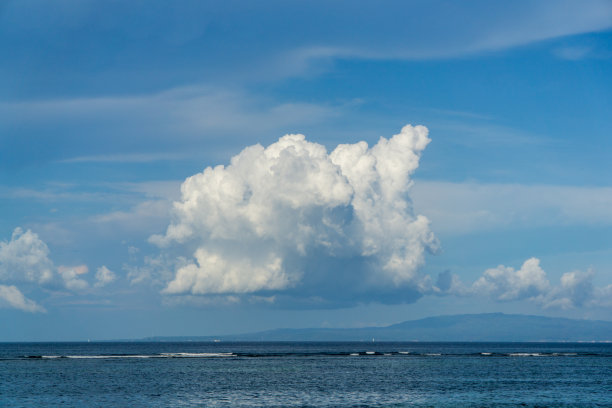 蓝天上的朵朵白云图片下载