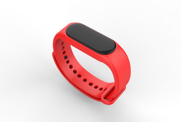 健身带品牌和模拟模板。3 d渲染插图。图片下载