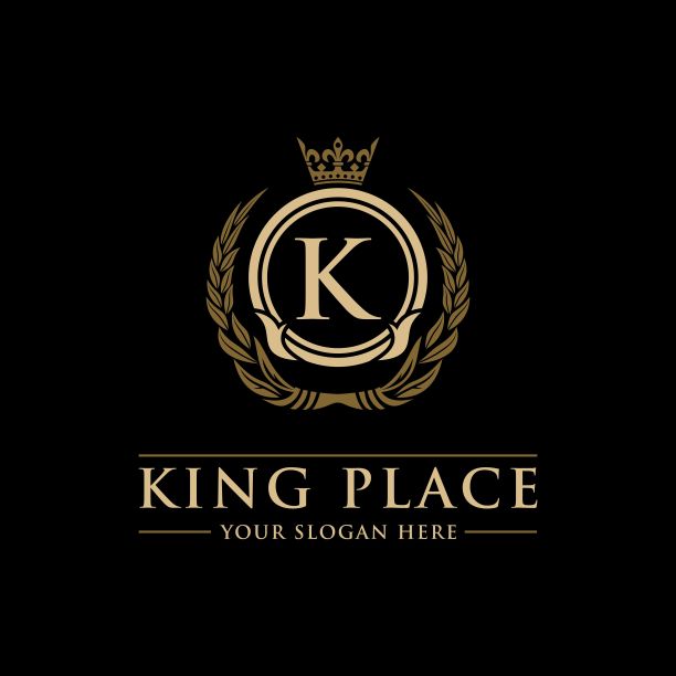 奢侈模板标志/符号矢量为婚礼，餐厅，皇室，精品，咖啡馆，酒店，纹章，珠宝，时尚和其他矢量插图图片下载