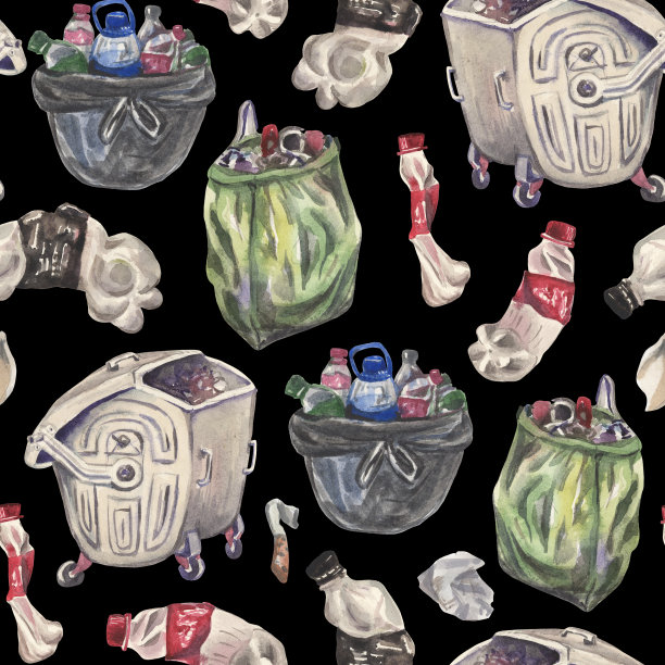 水彩无缝模式图片下载