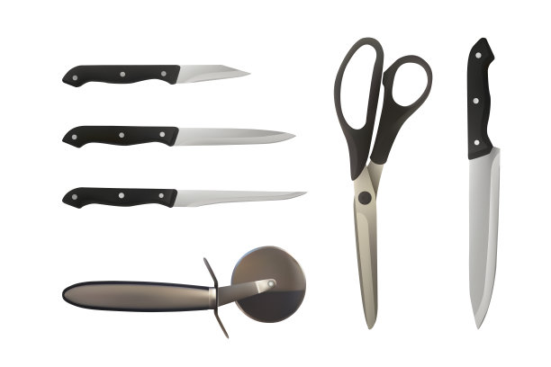 刀，切披萨和剪刀。图片下载