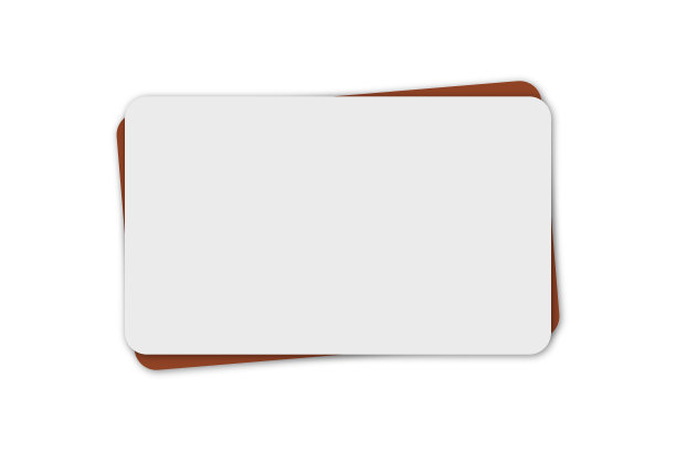 商务名片上的白色背景或孤立对象名片。图片下载