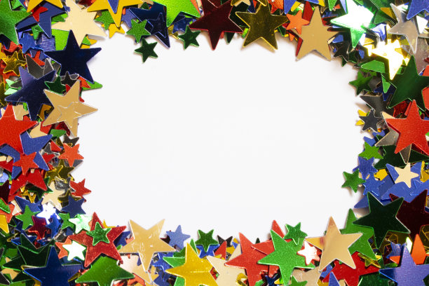 闪闪发光的星星边界框架近距离为背景图片下载