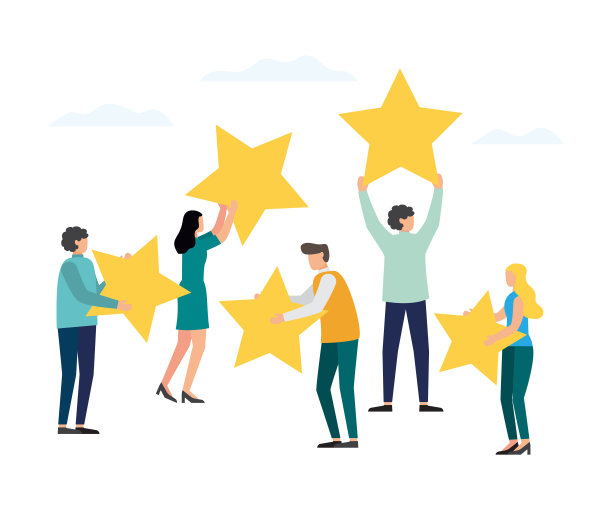 客户审核评级。矢量插图。图片下载