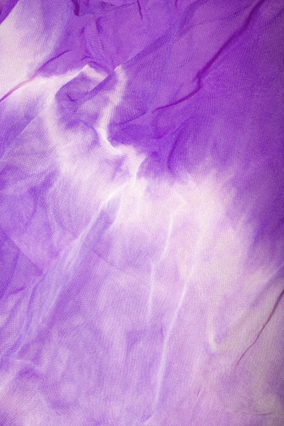 扎染织物上的丝绸时髦的颜色皱边图片下载