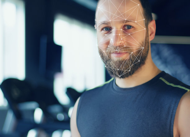 人脸识别。体育的概念。图片下载