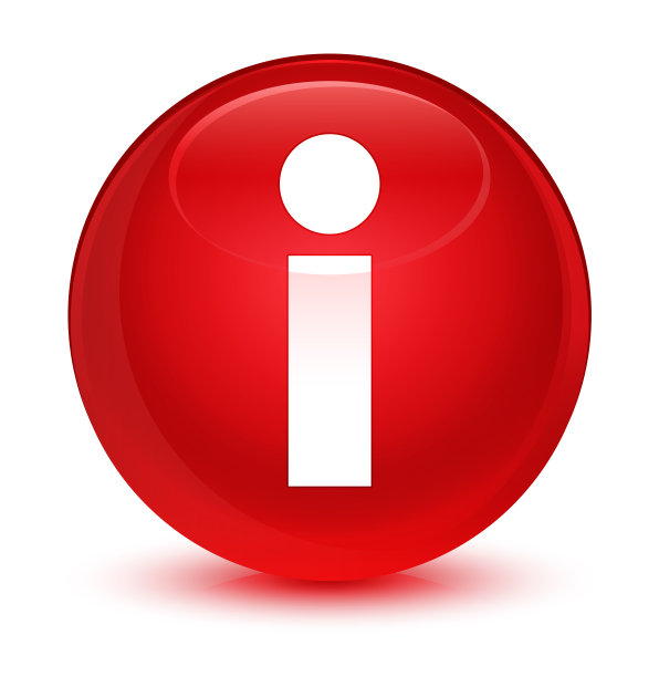信息图标玻璃红色圆形按钮图片下载