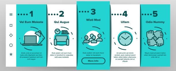 共同工作的元素，图标设置向量图片下载