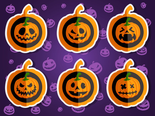 脸南瓜万圣节套装图片下载