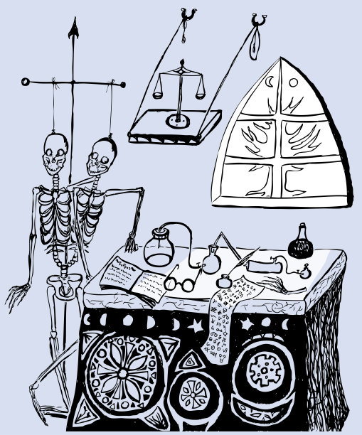 在炼金术士的车间里图片下载