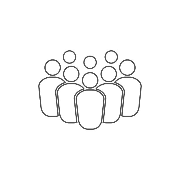 商务人士团队图标：组织团队合作、经理与员工、领导概念图片下载