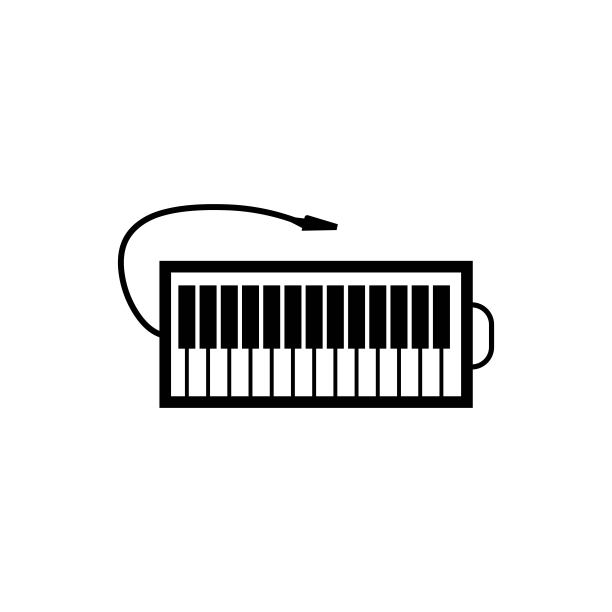 钢琴图标矢量插图设计图片下载