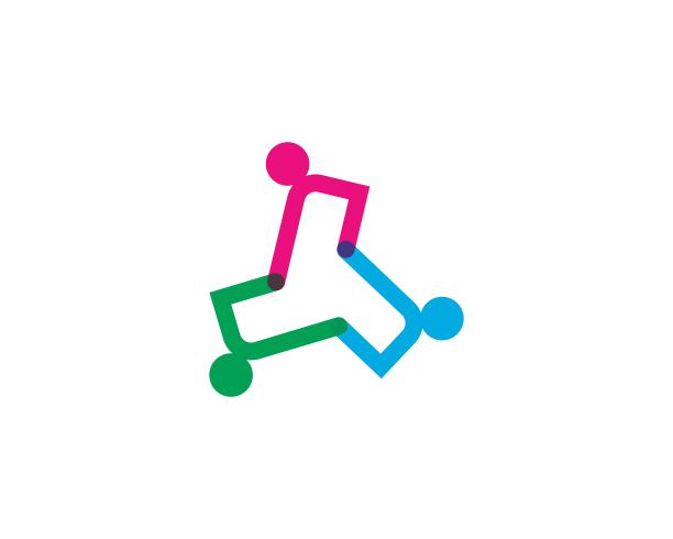 团队合作矢量图标图片下载