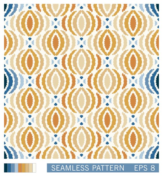 经典的地中海民俗设计。人种装饰元素。无缝模式。矢量结构设计图片下载