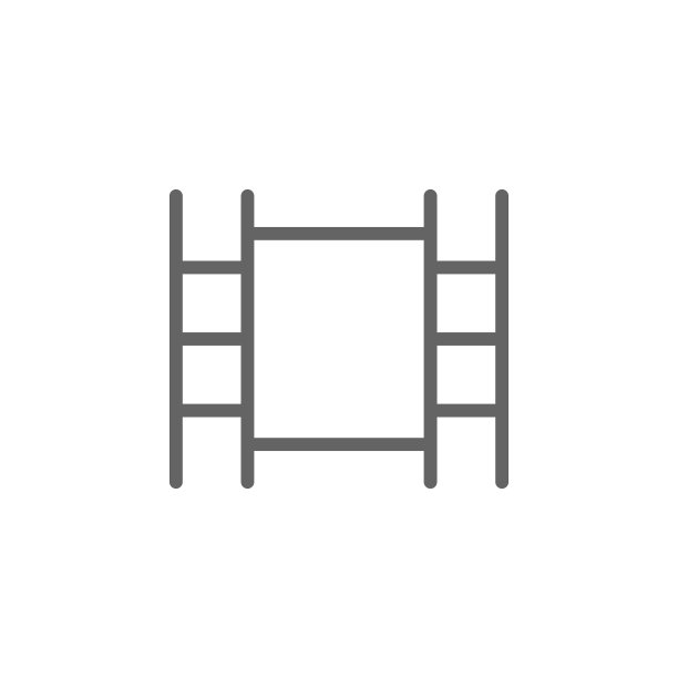 胶片电影图标，剧院元素细线图标图片下载