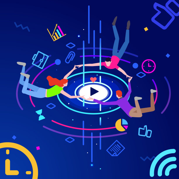 团队合作概念横幅。可以用于网页横幅，英雄图片。商业分析，信息收集，数据分析，团队游戏，市场研究，在线研究的概念说明图片下载