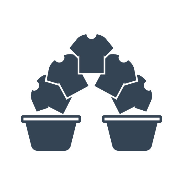 黑色图标洗衣，干洗，分类衣服图片下载