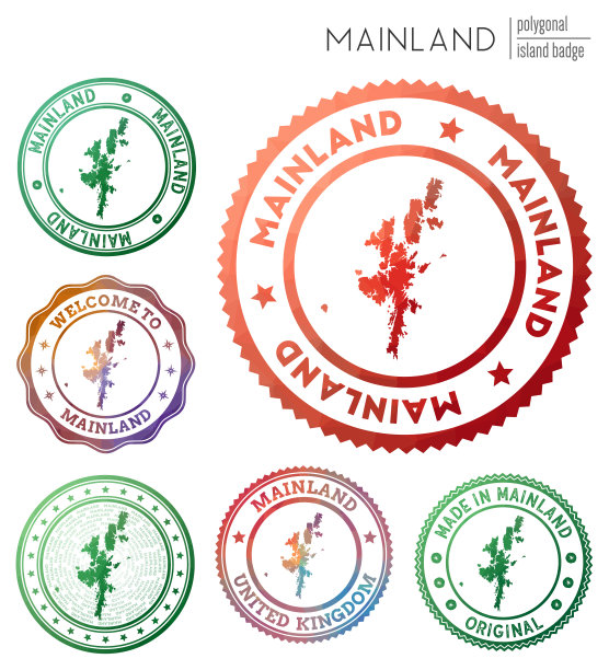 大陆徽章。图片下载