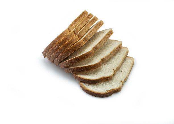 切片的白面包。图片下载