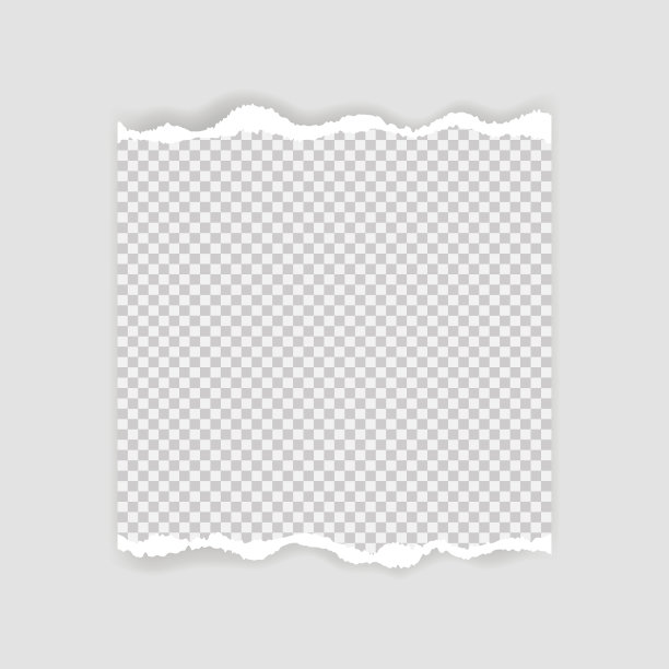 用来发短信或留言的空白纸。撕纸边。撕纸的条纹。矢量图图片下载