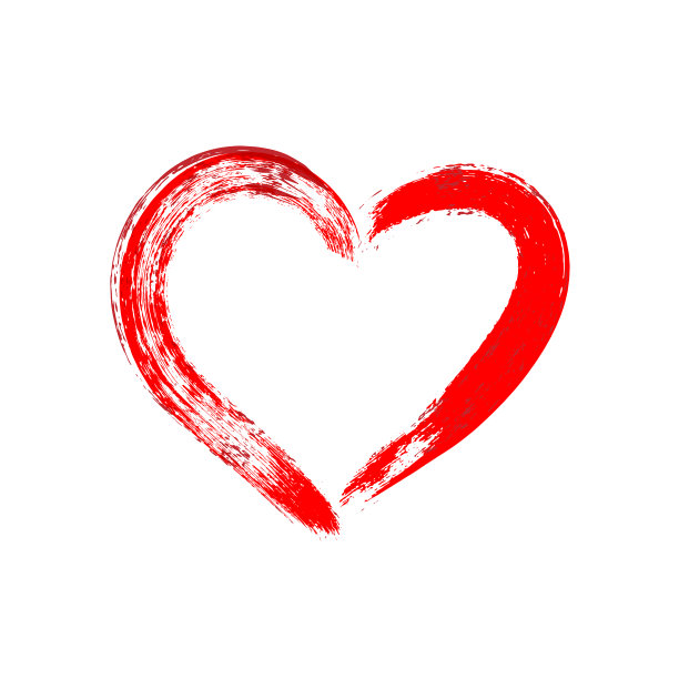 红心手绘插图图片下载