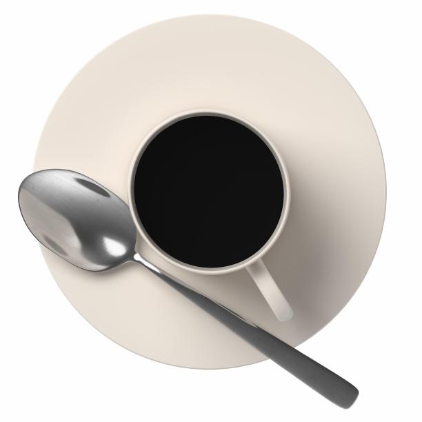 咖啡杯、茶碟和勺子图片下载