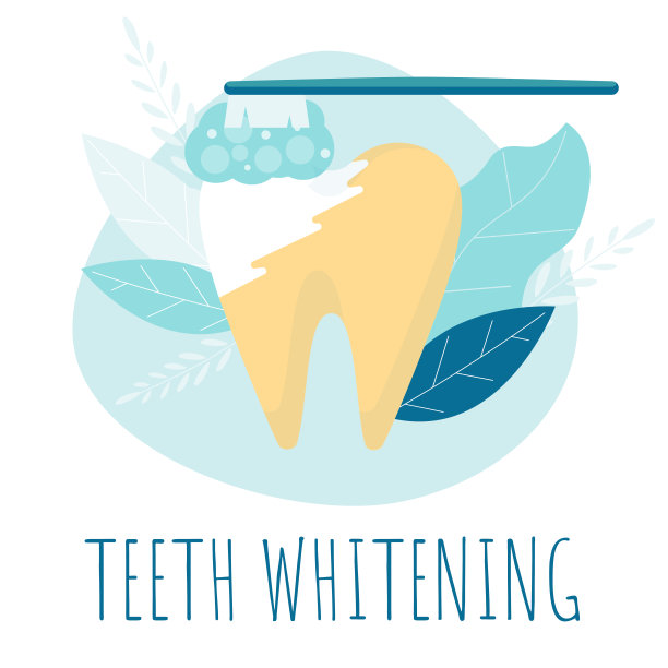 健康的牙齿。口腔牙齿卫生。牙齿护理牙齿矢量概念。图片下载