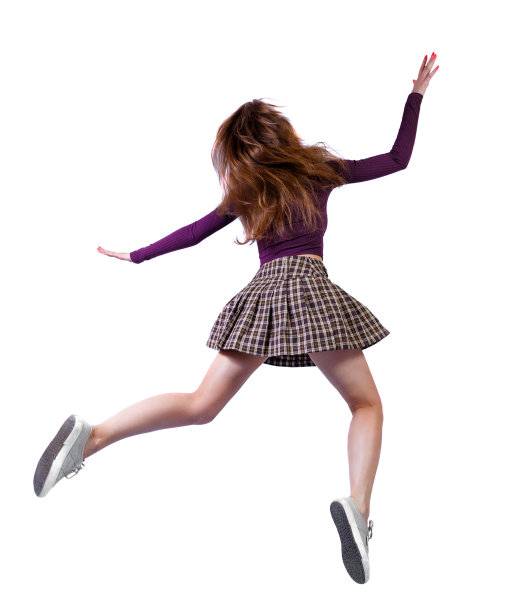 跳楼女孩的背影。图片下载