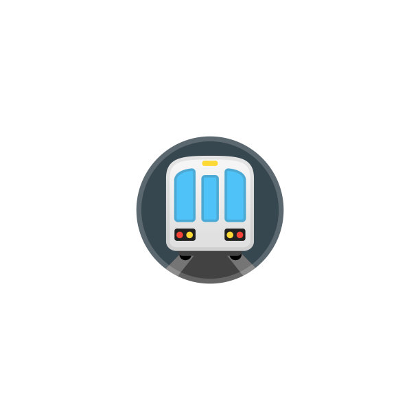 地铁矢量图标。地铁孤立，地铁卡通风格的表情符号，表情插图图片下载