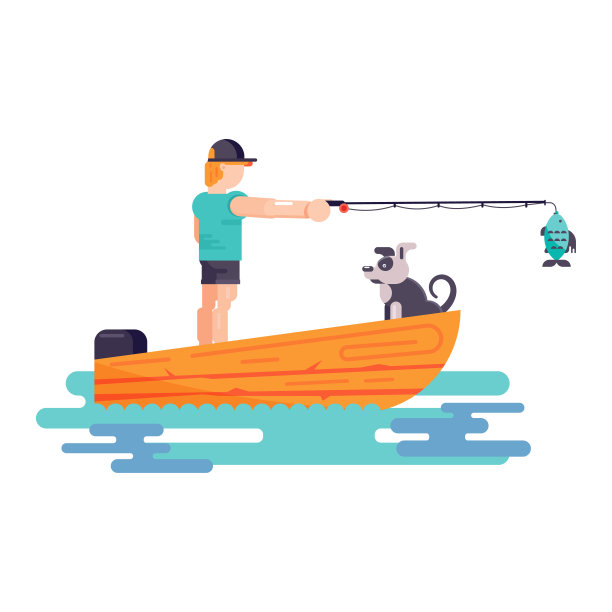 男人男孩玩最好的朋友宠物性格狗或小狗插图图片下载