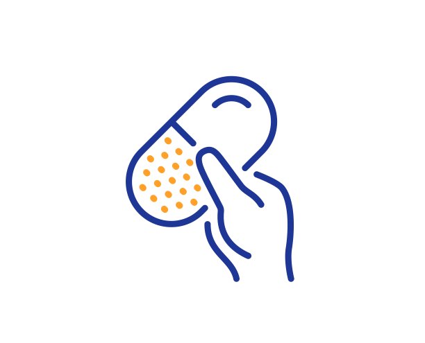 胶囊丸线图标。医疗药物的迹象。药房药物。向量图片下载