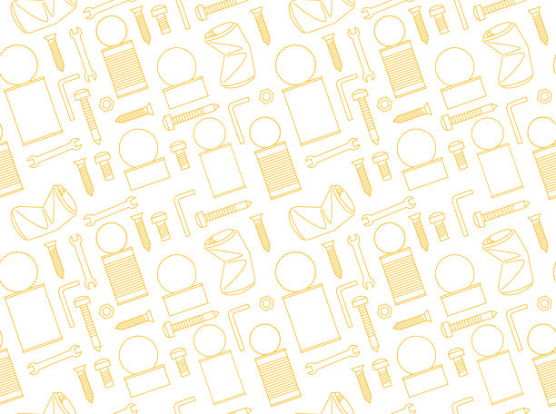 金属废料图纸轮廓无缝图案墙纸01图片下载